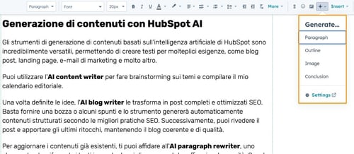 AI-HubSpot-generate-with-copilot