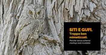SITI E GUFI. Troppo ben mimetizzati. Perché senza schema markup resti invisibile.