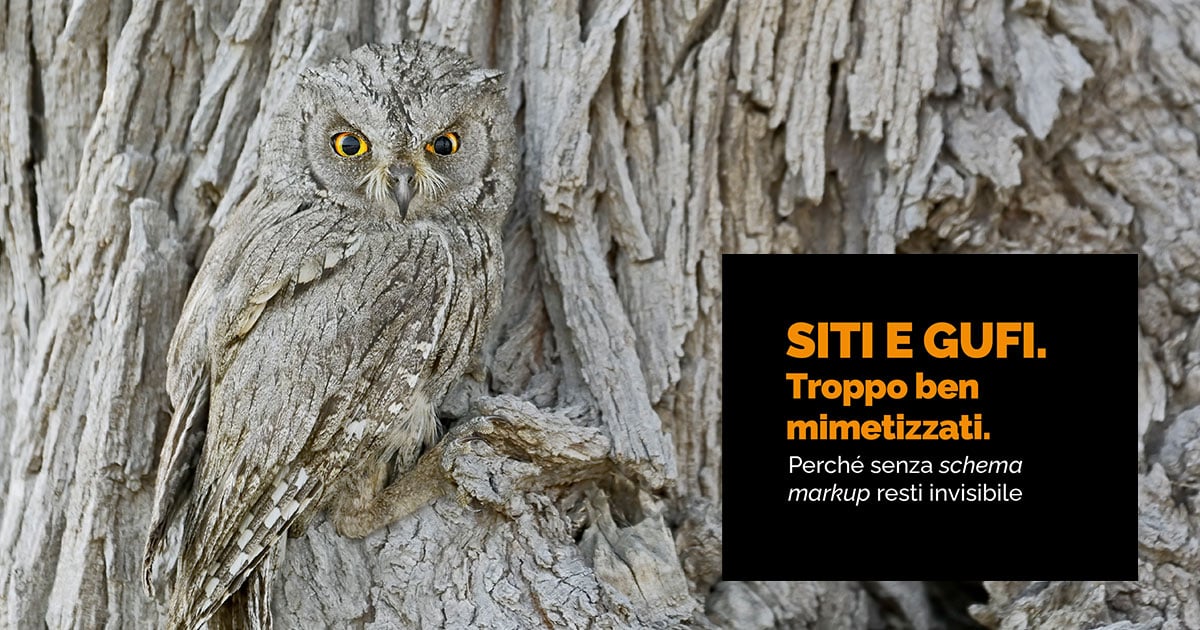 SITI E GUFI. Troppo ben mimetizzati. Perché senza schema markup resti invisibile.